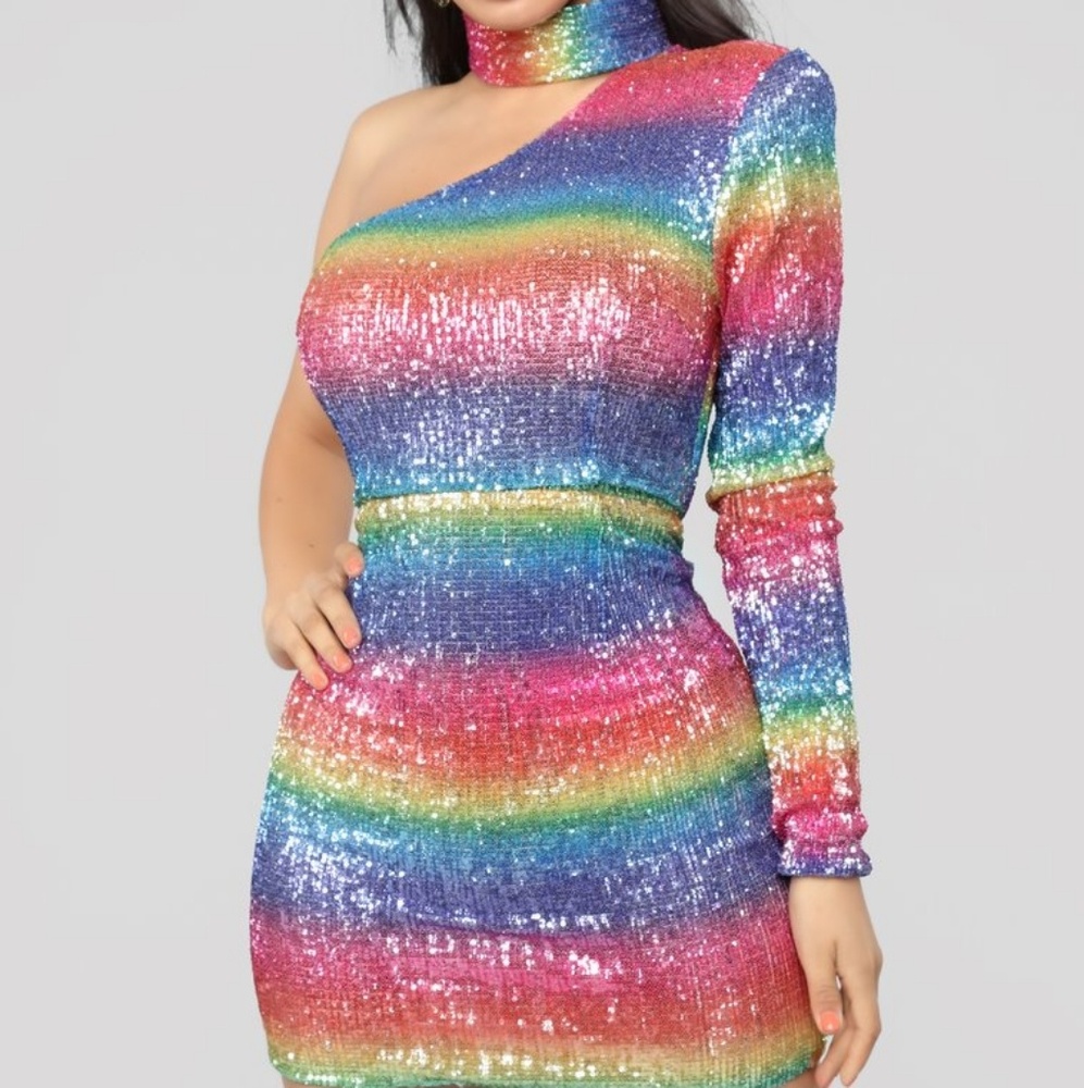 Pride party mini dress